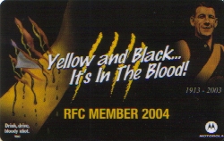 2004 Tiger Membership Card